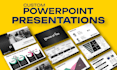 make custom powerpoint PPT presentations and template slides