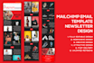 design modern and responsive mailchimp email template newsletter