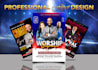 design church flyer, event flyer design