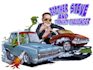 design hot rod car or motorcycle in cartoon for tshirt