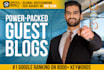 build high quality guest post SEO backlinks for off page link building service