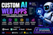 develop custom ai chatbots, ai tools and web apps