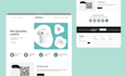 design a modern and minimalistic website or landing page