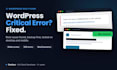 fix wordpress critical error, bugs, and website issues fast