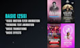 design an animated motion flyer and an animated flyer for a party club or event