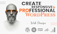design a high end corporate wordpress website with elementor pro