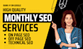 complete monthly SEO service with a free website audit