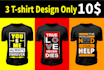 create custom creative and motivational quotes t shirt design