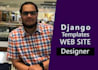 create a responsive website  template in django