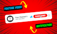 make an animated youtube like subscribe bell icon notification button with sound
