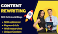 rewrite your article, blog or website content