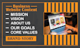 write a powerful mission and vision, ,core values,  and brand story in 24hours