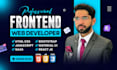 develop modern responsive websites using reactjs html css and javascript