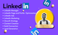 be your linkedin page manager and optimize your profile