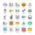 design,minimalist,crisp vector line custom svg icon set