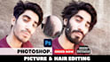 do real picture editing, photoshop hair, change hairstyle or color, fix beard