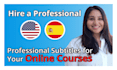 add subtitles to your online course content