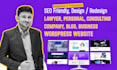 design SEO friendly lawyer, personal, consulting company, blog wordpress website