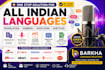 translate, subtitle and dub your videos in all indian languages