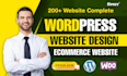 build wordpress ecommerce website design, wordpress business website development