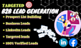 do b2b lead generation email list building linkedin leads sales leads