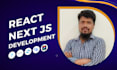 create modern react js next js website using tailwind css