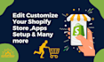 edit change manage and customize shopify website store theme