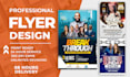 make a party, event flyer, and social media flyer design
