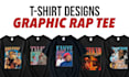 design a bootleg tshirt, vintage 90s rap tee custom