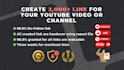 build 2000 high quality backlinks to your youtube and channel video for SEO