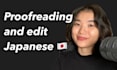 professionally proofread and edit in japanese