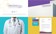 do custom medical healthcare clinic dental wellness logo and branding kit