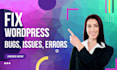 fix wordpress issues, bugs and errors