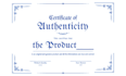 professionally design certificate of authenticity