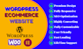 build wordpress ecommerce store and shop with woocommerce