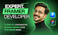 redesign, edit or fix framer website templates as an expert developer