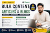 write bulk content for articles and blogs