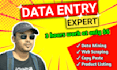 do fastest perfect data entry, web scraping, copy paste jobs