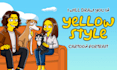draw you in yellow cartoon style character