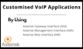 make custom voip apps with agi,  ami ari with rest API and ai agent