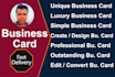 create and edit any professional business card in 24 hours