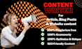 write blog posts and bulk SEO articles of 1500 words