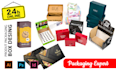 product packaging box design and label desing