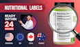 create fda and canada nutrition fact label