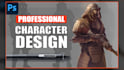 make a character design concept art