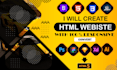create websites, also convert PSD, xd, figma to HTML sites