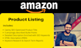 write SEO optimized product listing and product description