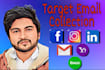 extract targeted emails , bulk email collection, email scrapping