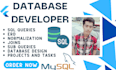 design erd, sql database and sql queries