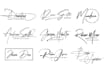 design signature handwritten cursive scripted handwriting logo